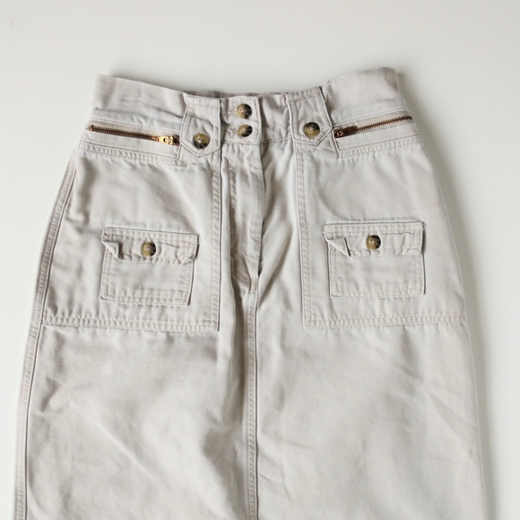 St John's Bay Cotton Canvas Long Pencil Skirt 6 - Picture 4 of 7